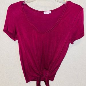 Agaci Burgandy Soft Tee